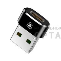 Конвертер-переходник Baseus Mini Type-C female to USB male adapter converter Black
