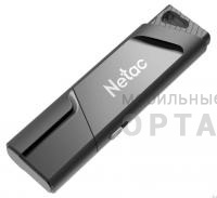 Флешка USB3.0  64GB  Netac U336 с аппаратной защитой от записи (защита от вирусов), черный