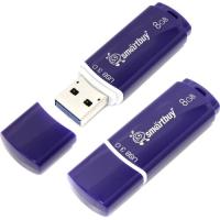 Флешка USB 8Gb SmartBuy Crown, USB 3.0, синий