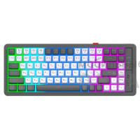 Клавиатура беспроводная игровая DEFENDER Maro GK-325 RU, 2,4G,84+FN,2000мАч, ,серый/белый (1/20)